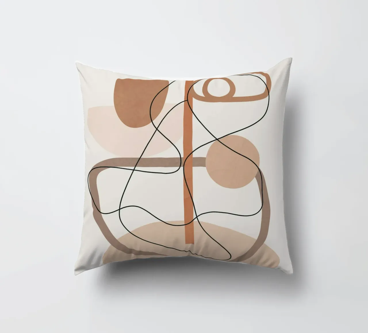 Abstract Line Movement I decorative cushion by cityart