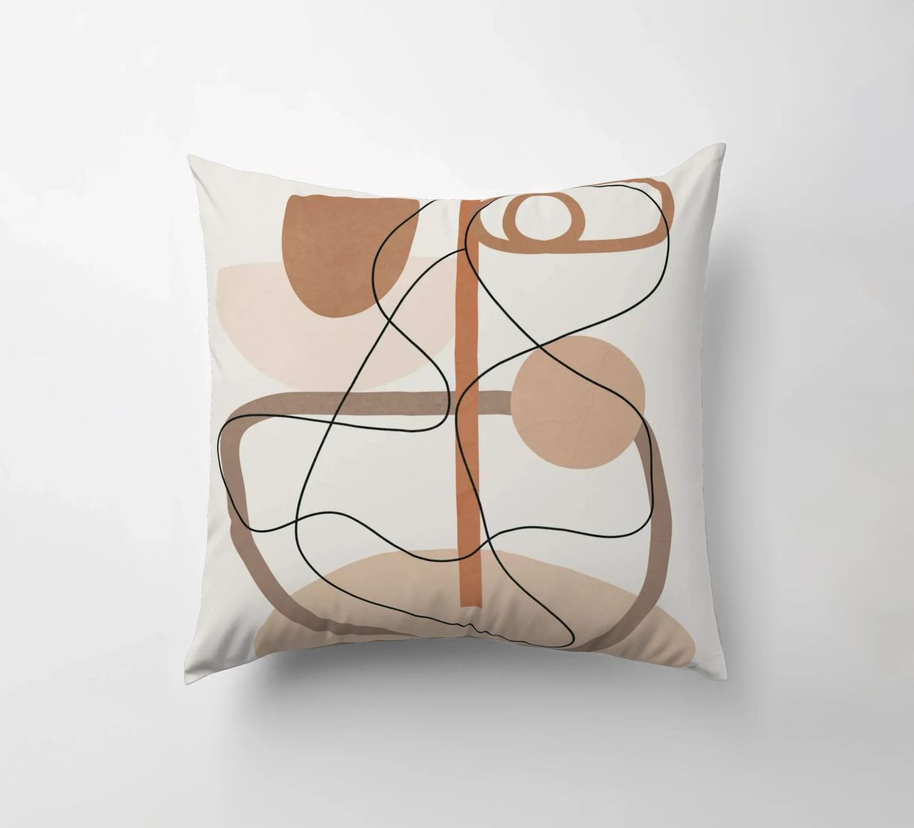 Abstract Line Movement I decorative cushion by cityart