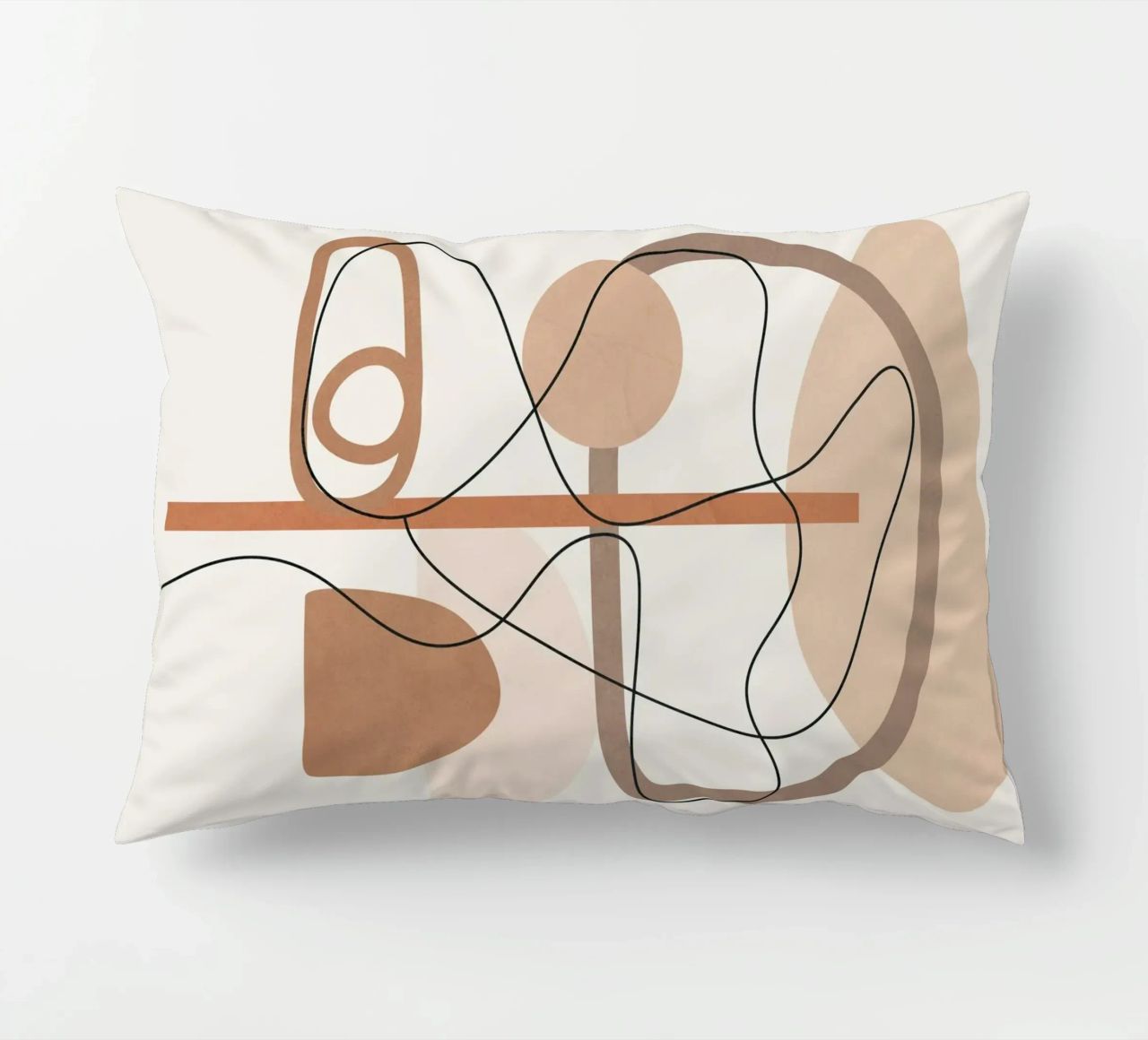 Abstract Line Movement I decorative cushion by cityart