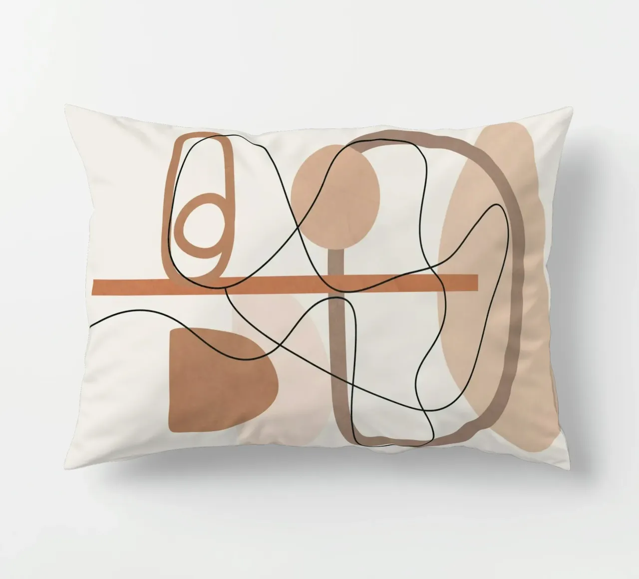 Abstract Line Movement I decorative cushion by cityart