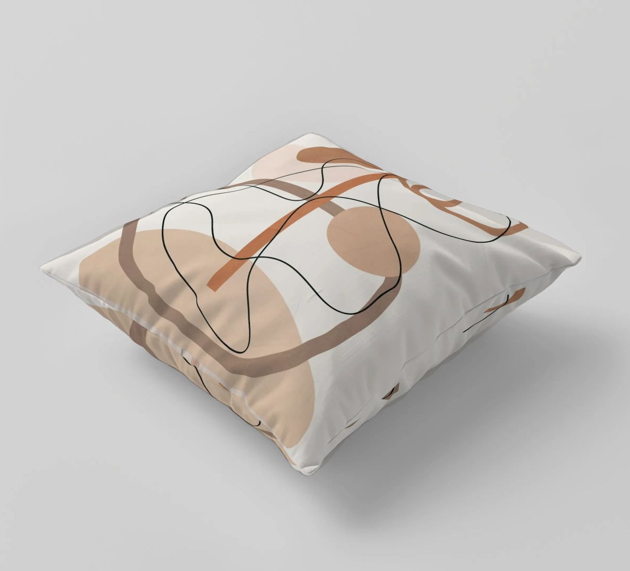 Abstract Line Movement I decorative cushion by cityart