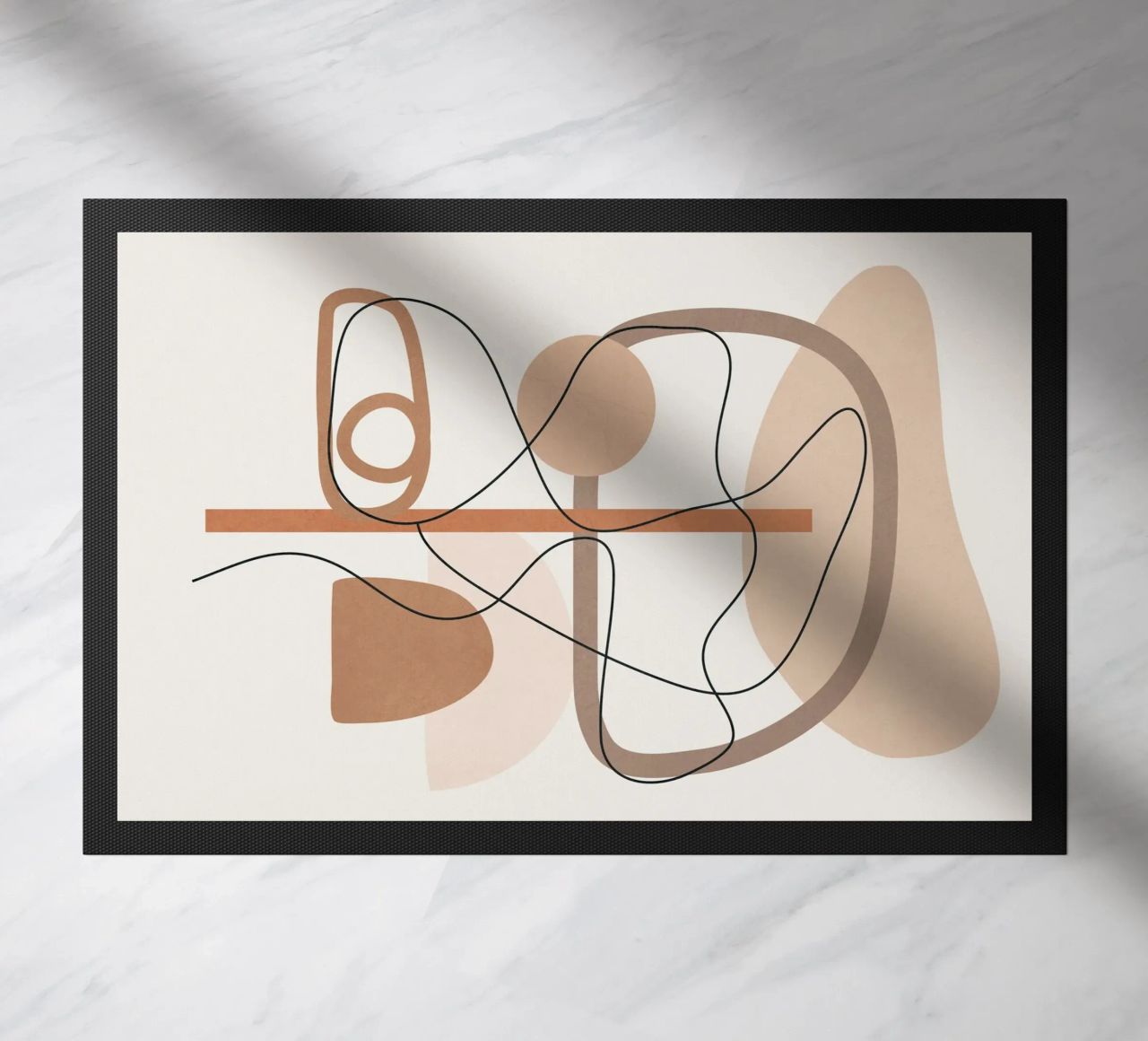 Abstract Line Movement I doormat by cityart