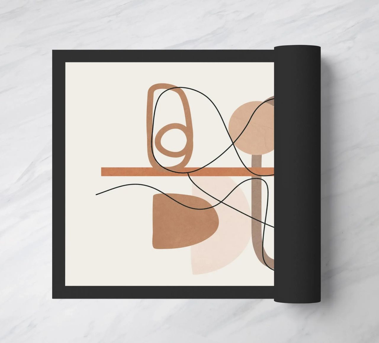 Abstract Line Movement I doormat by cityart