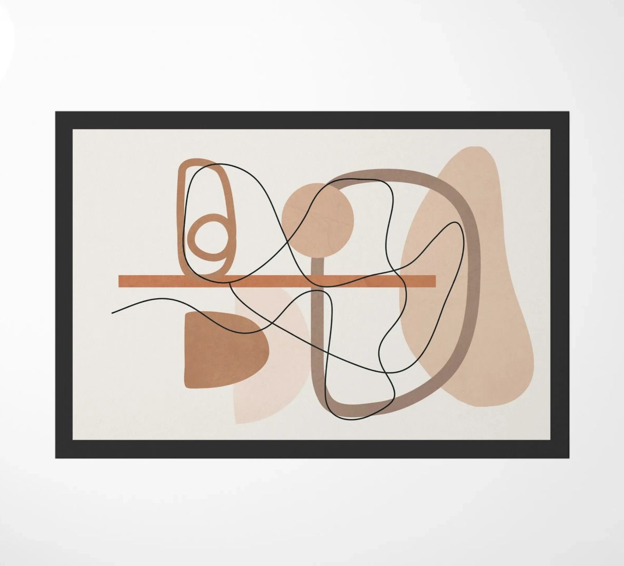Abstract Line Movement I doormat by cityart