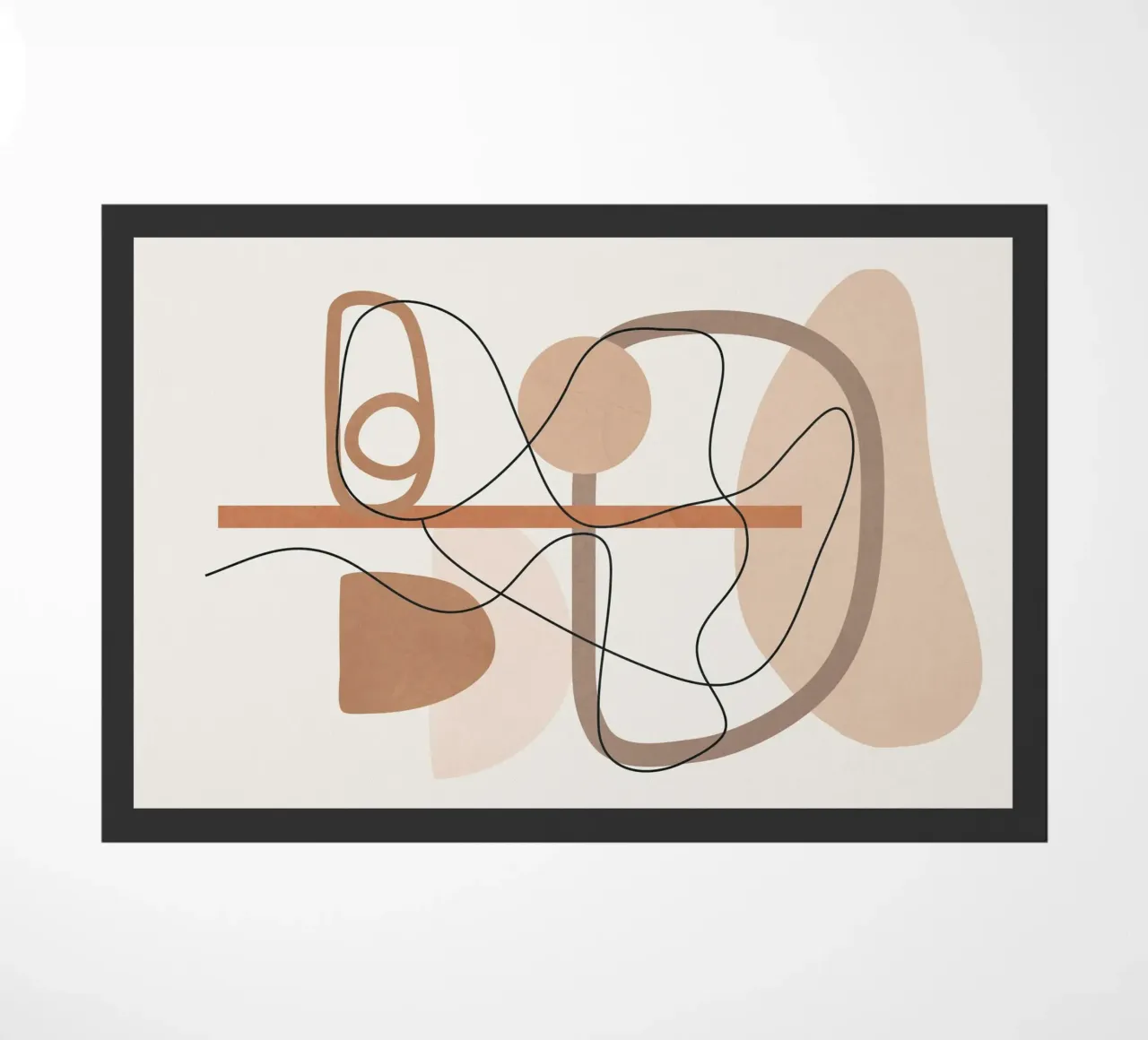 Abstract Line Movement I deurmat van cityart