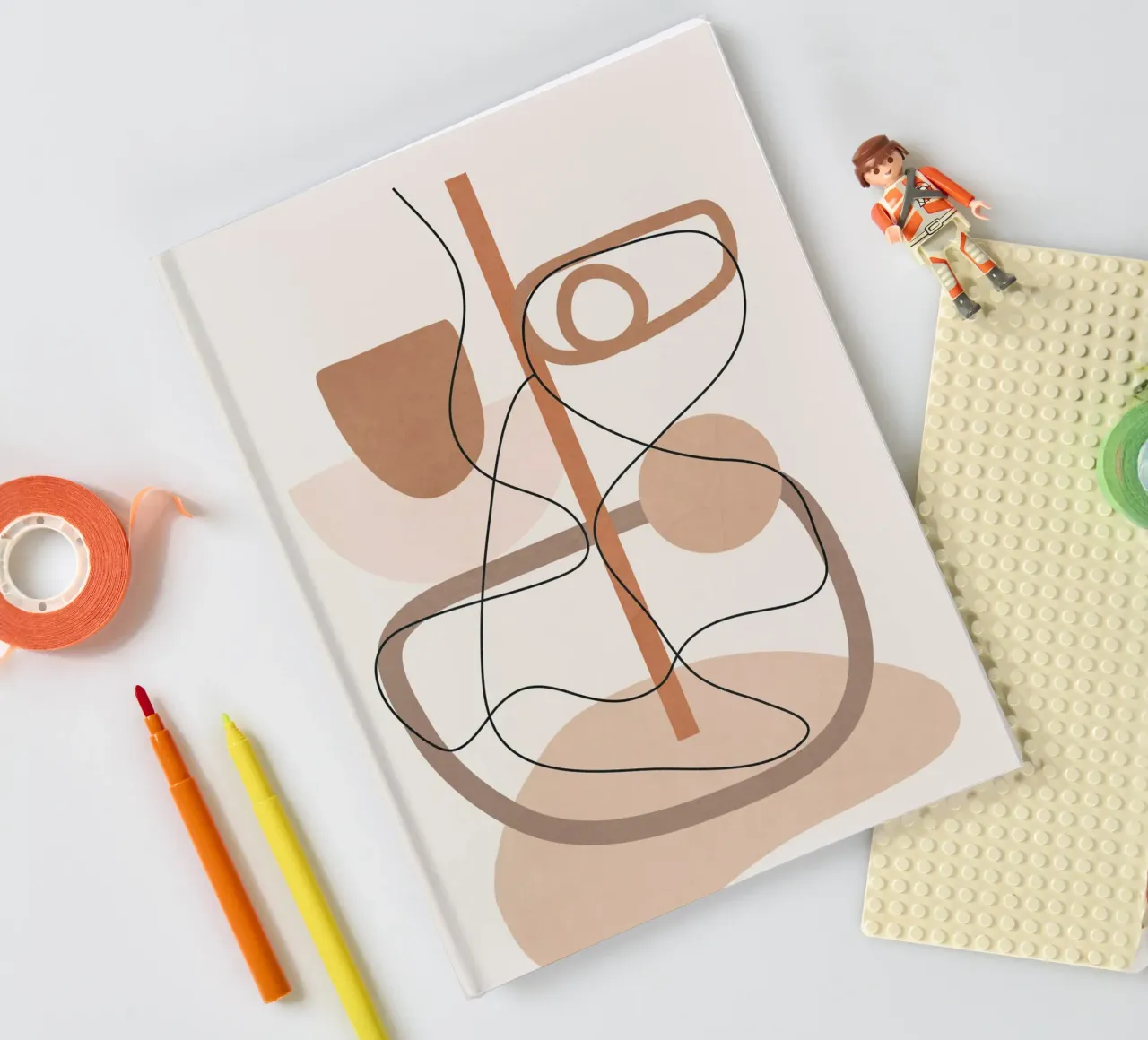 Abstract Line Movement I notebook by cityart