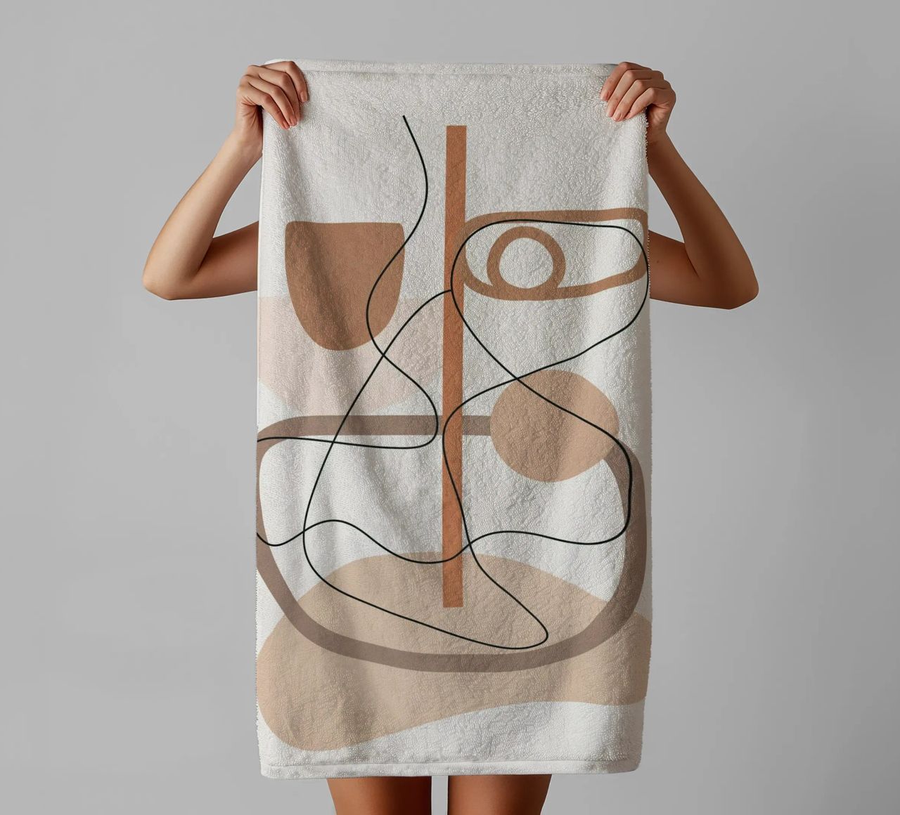 Abstract Line Movement I towel by cityart