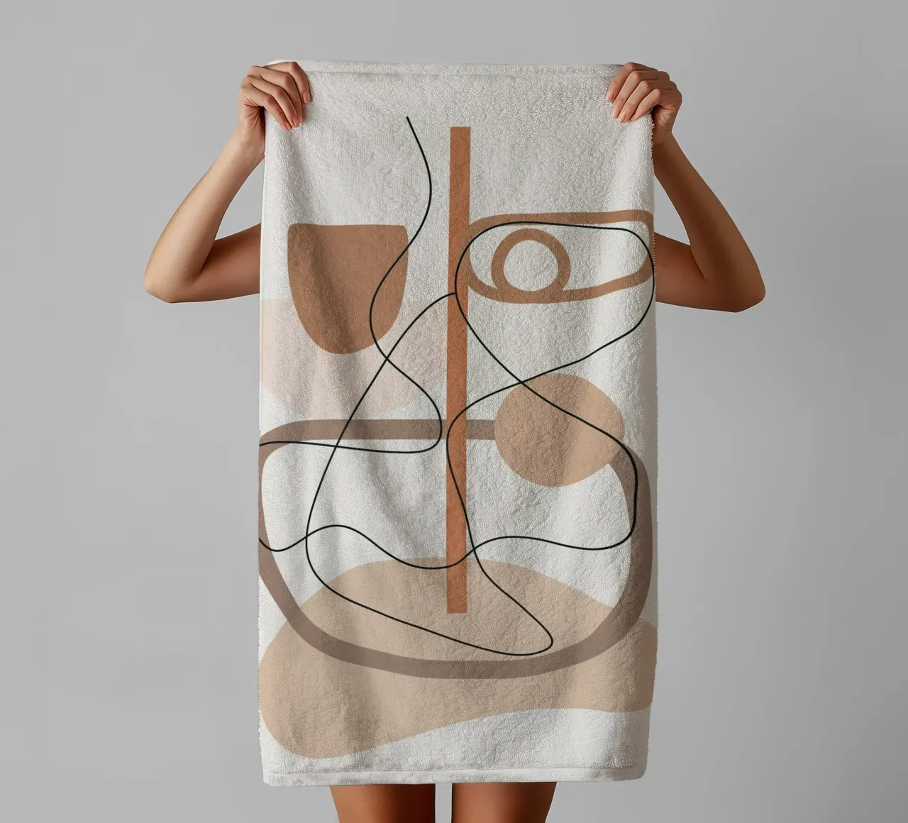 Abstract Line Movement I asciugamano da bagno da cityart