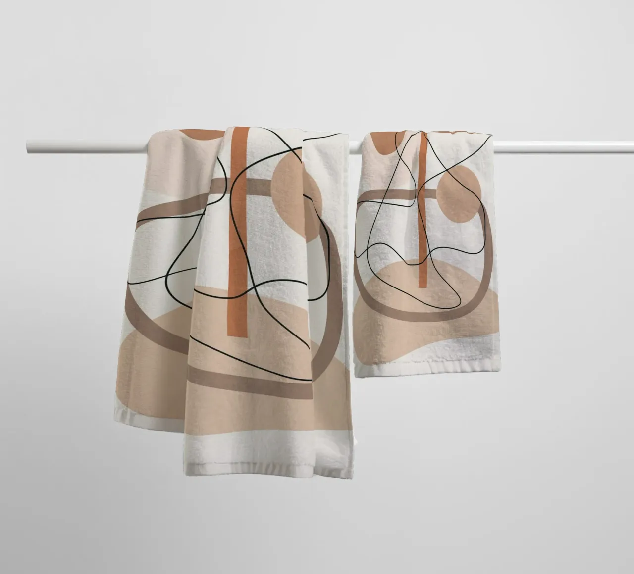 Abstract Line Movement I asciugamano da bagno da cityart