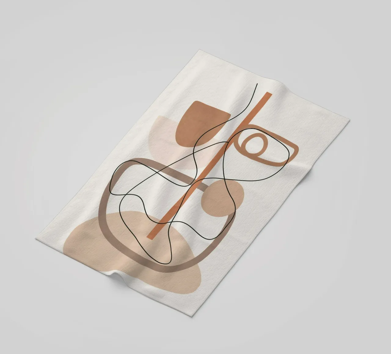 Abstract Line Movement I Strandtuch von cityart