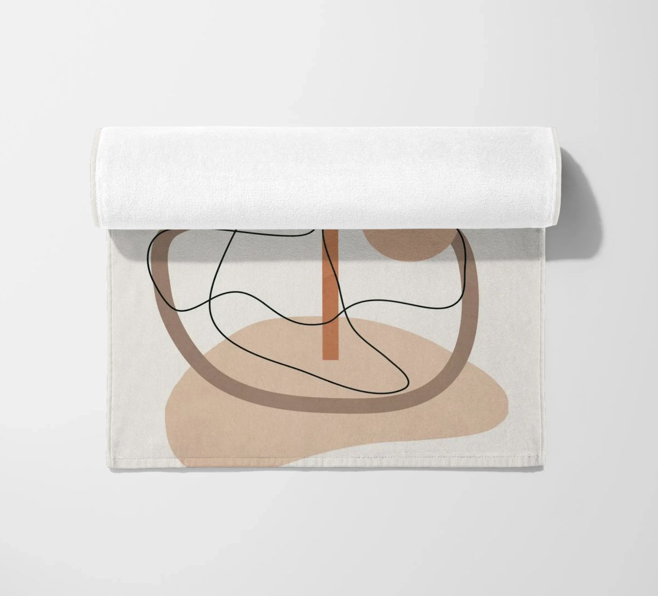 Abstract Line Movement I beach towel by cityart
