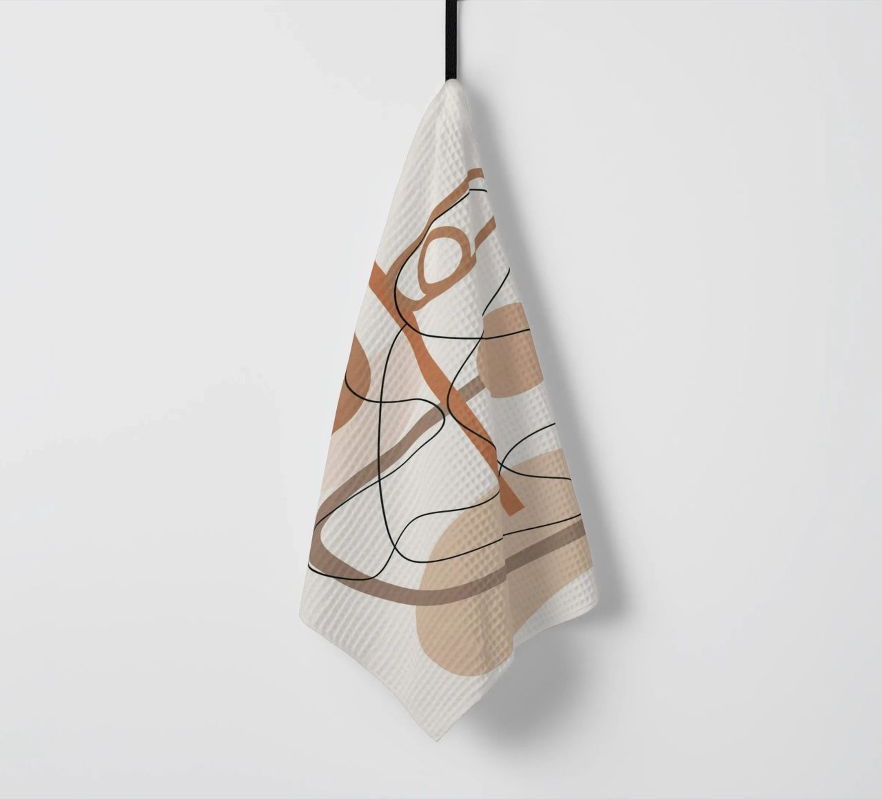 Abstract Line Movement I tea towel by cityart