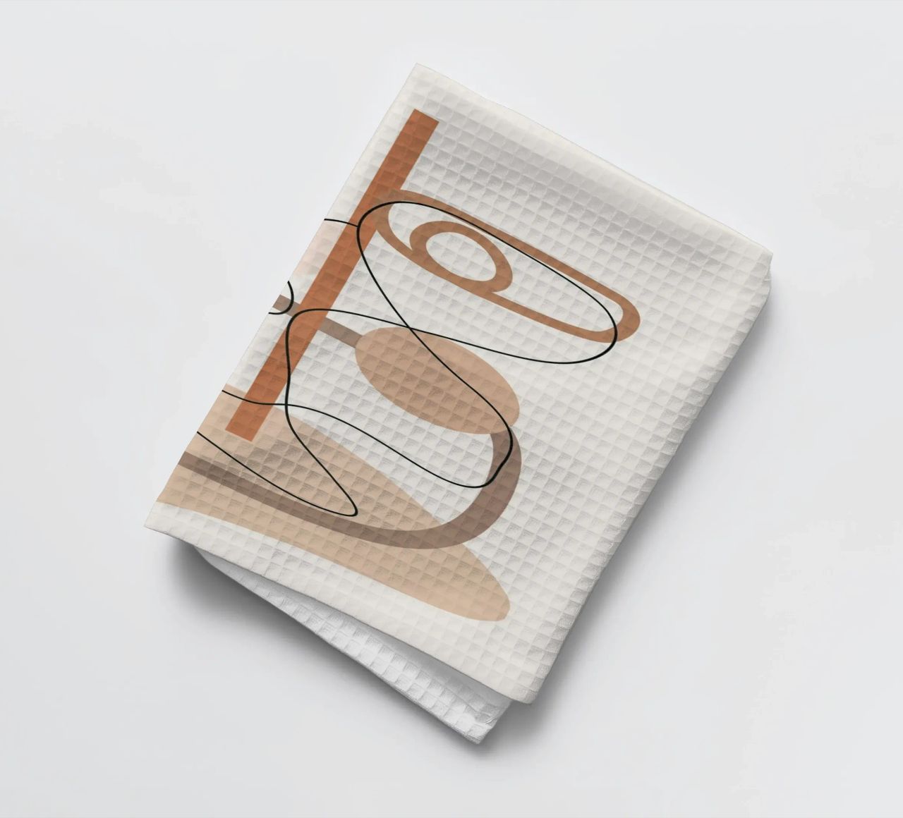 Abstract Line Movement I tea towel by cityart