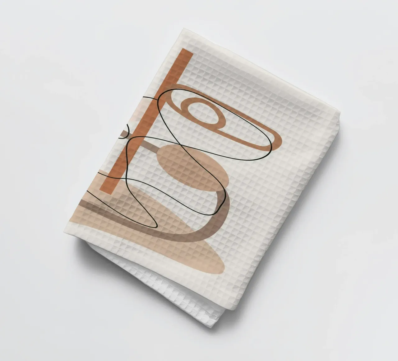 Abstract Line Movement I tea towel by cityart