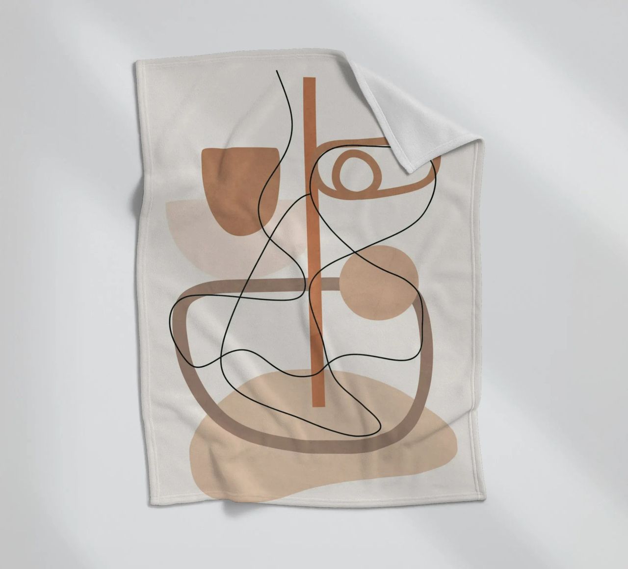 Abstract Line Movement I fleece blanket by cityart