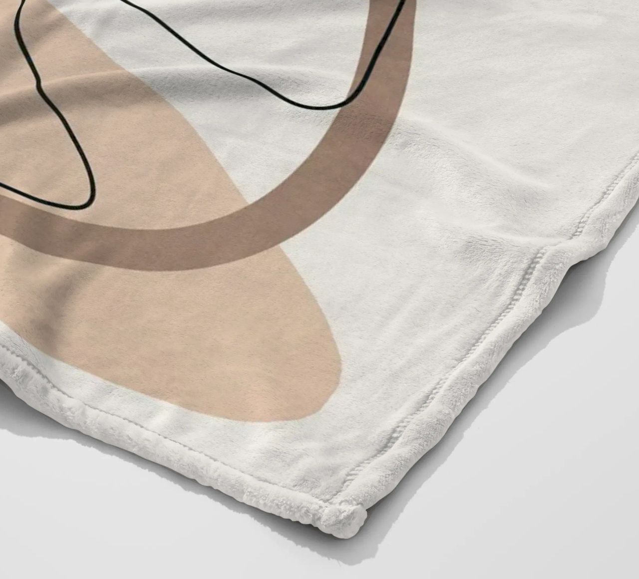 Abstract Line Movement I fleece blanket by cityart