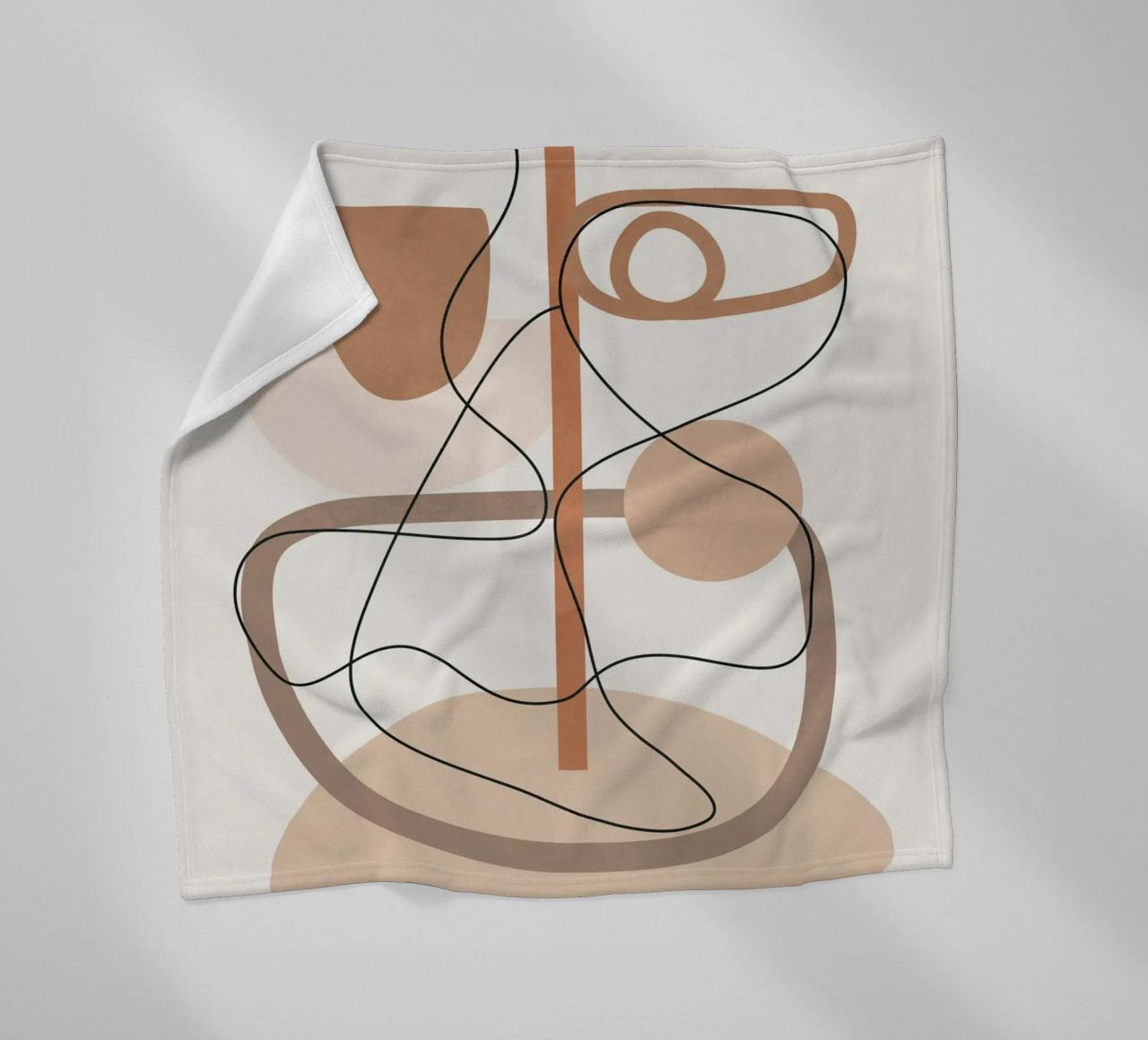 Abstract Line Movement I fleece blanket by cityart