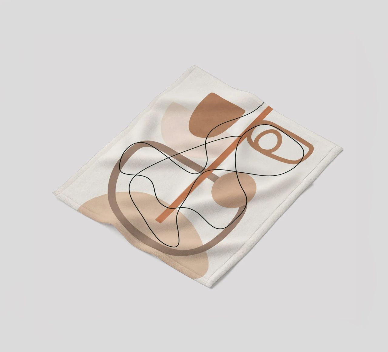 Abstract Line Movement I fleece blanket by cityart