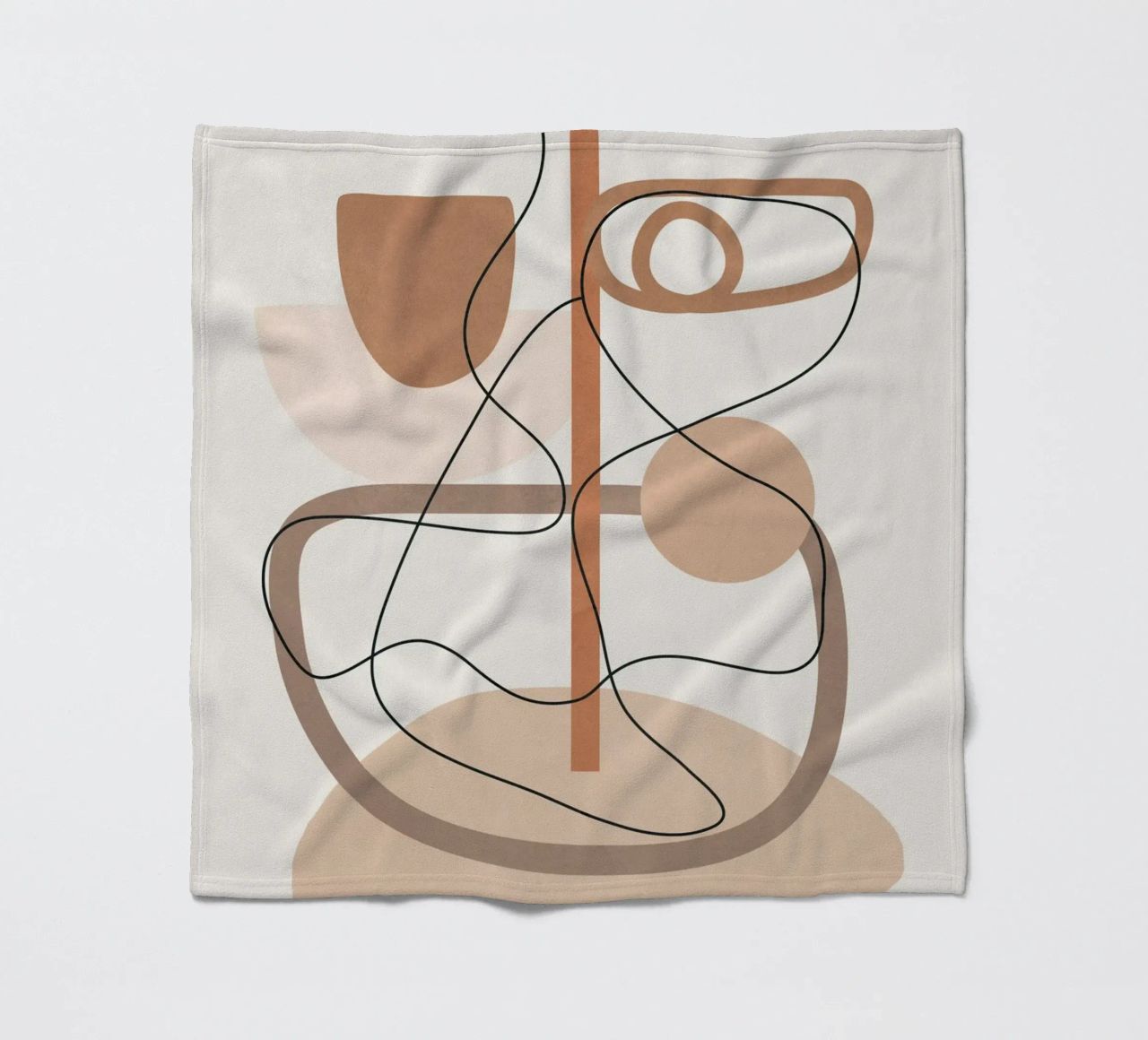 Abstract Line Movement I fleece blanket by cityart