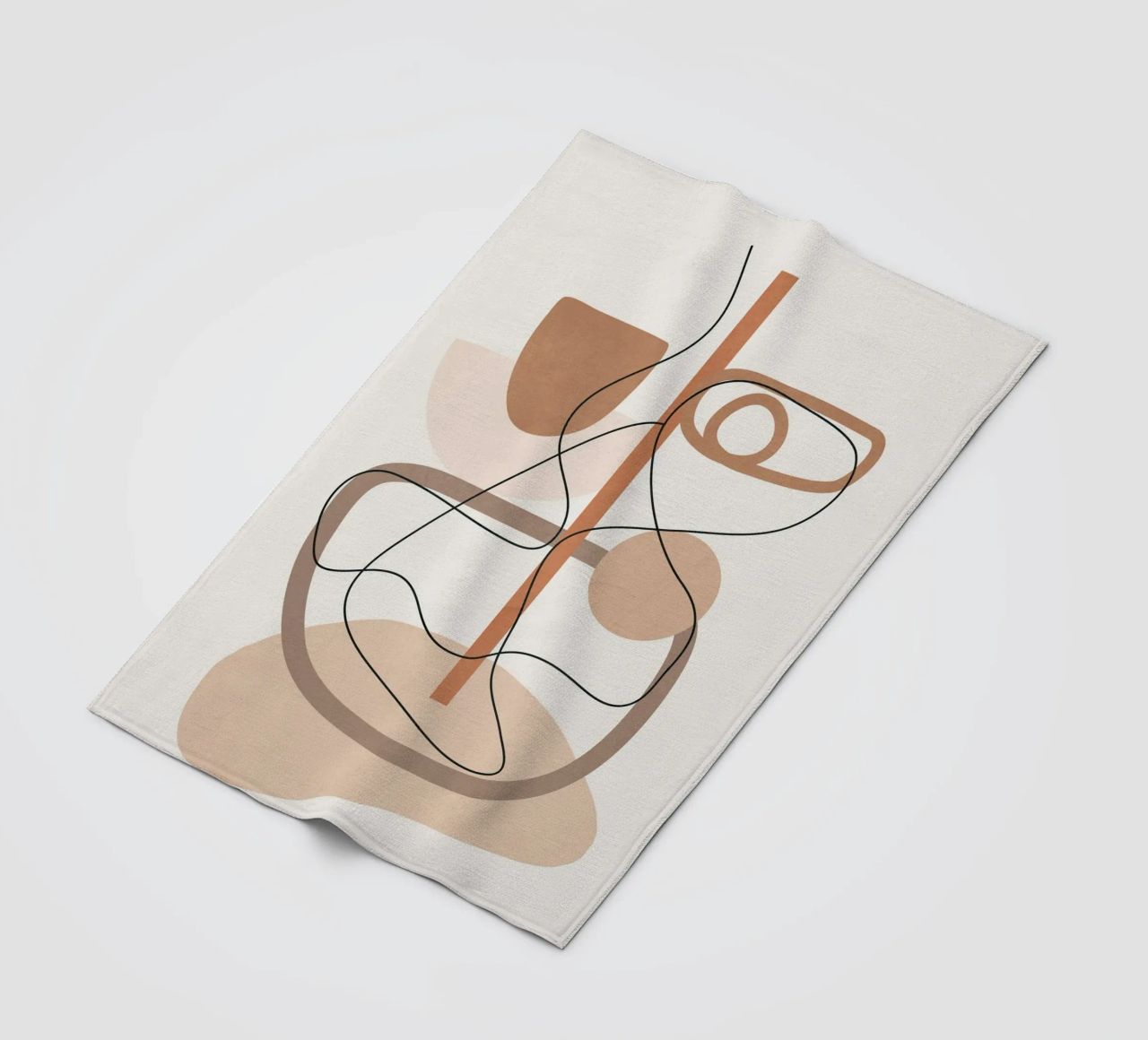 Abstract Line Movement I fleece blanket by cityart