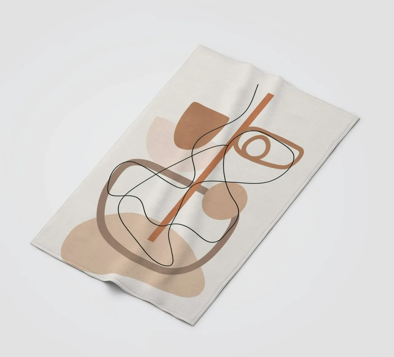 Abstract Line Movement I fleece blanket by cityart