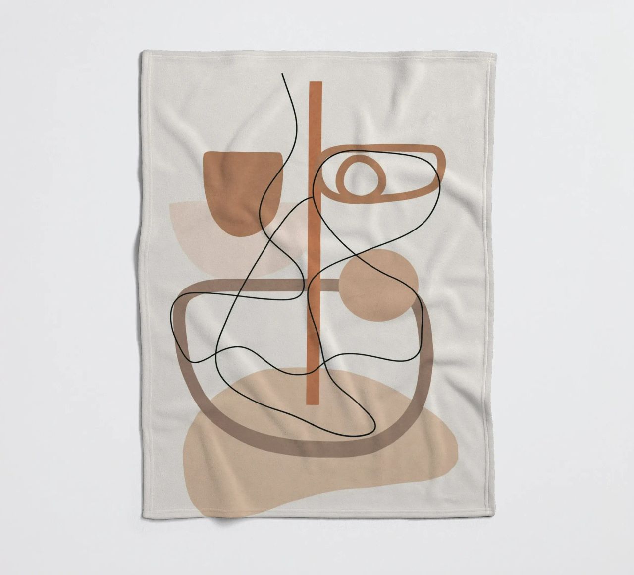 Abstract Line Movement I fleece blanket by cityart