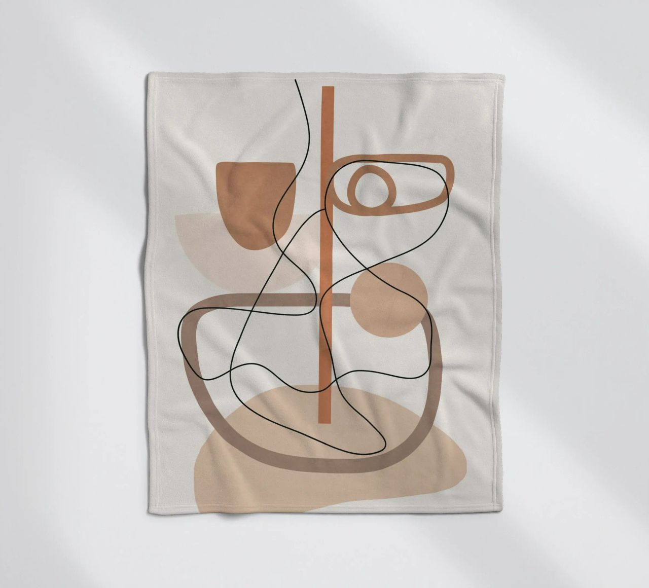 Abstract Line Movement I fleece blanket by cityart