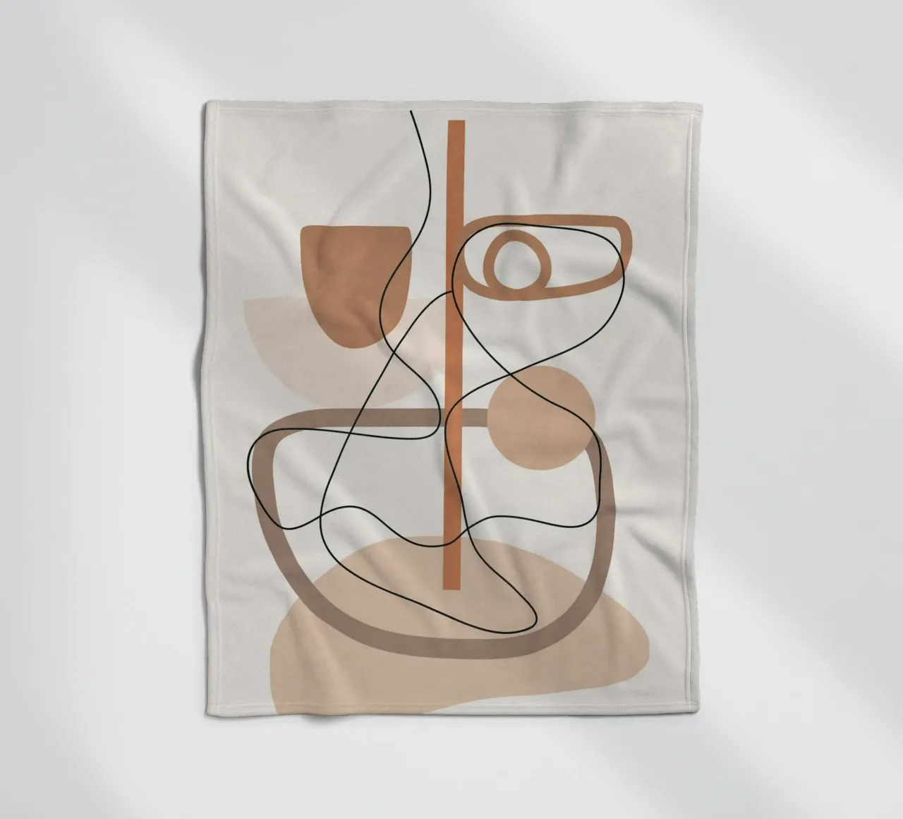 Abstract Line Movement I coperta in pile da cityart