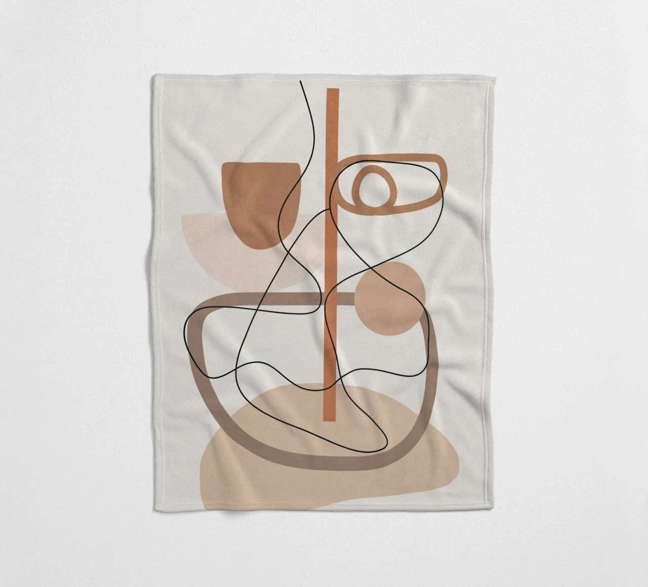 Abstract Line Movement I fleece blanket by cityart