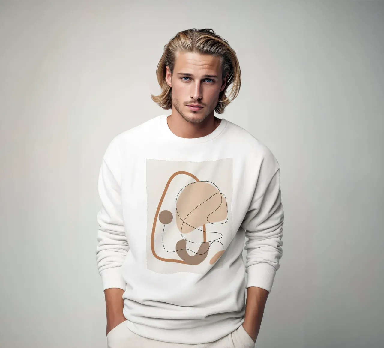 Abstract Line Movement II sweatshirt van cityart