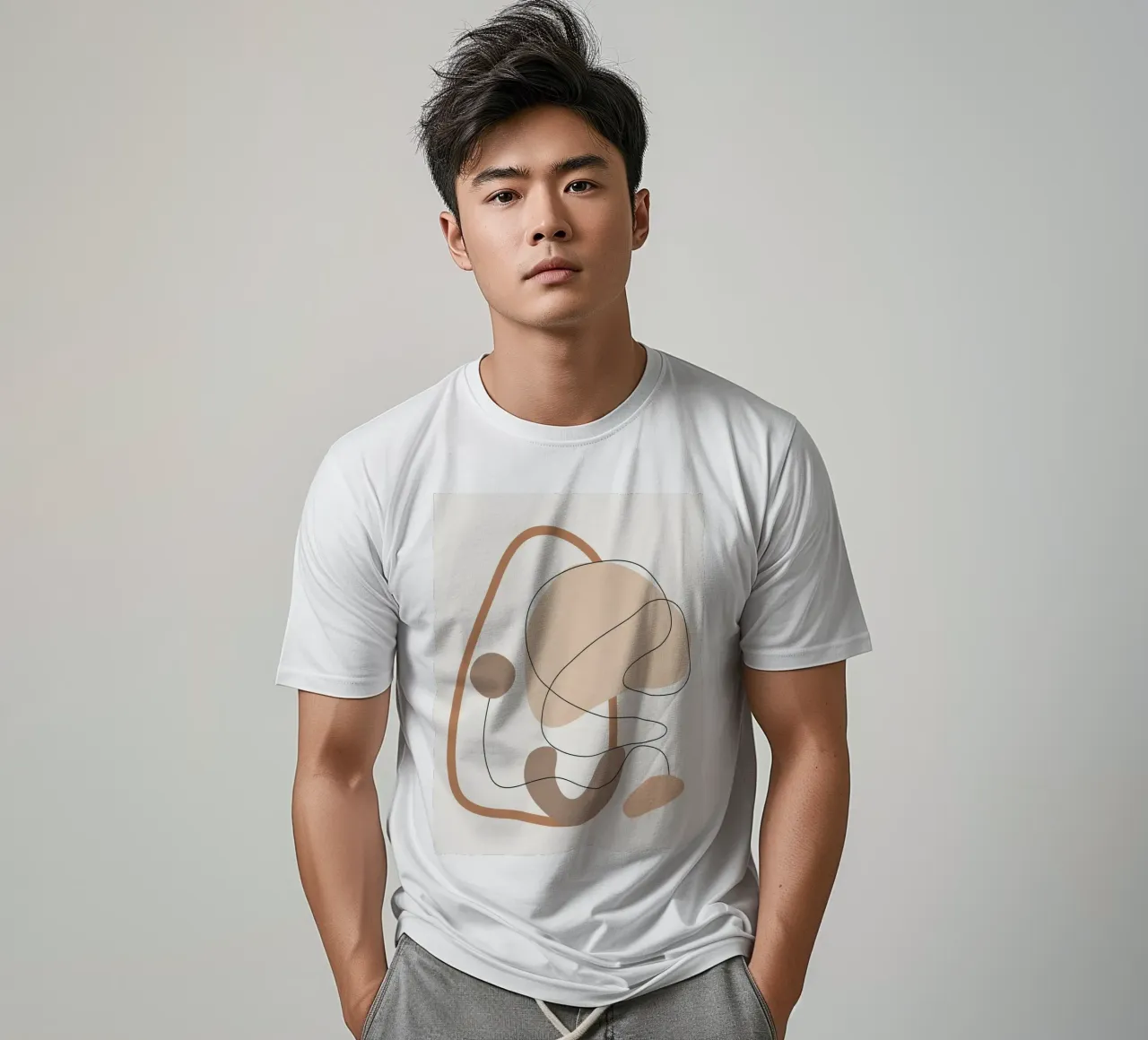 Abstract Line Movement II t-shirt da cityart