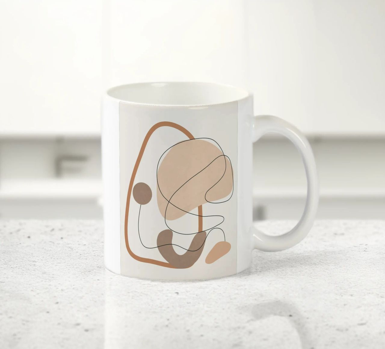 Abstract Line Movement II tazza in ceramica da cityart