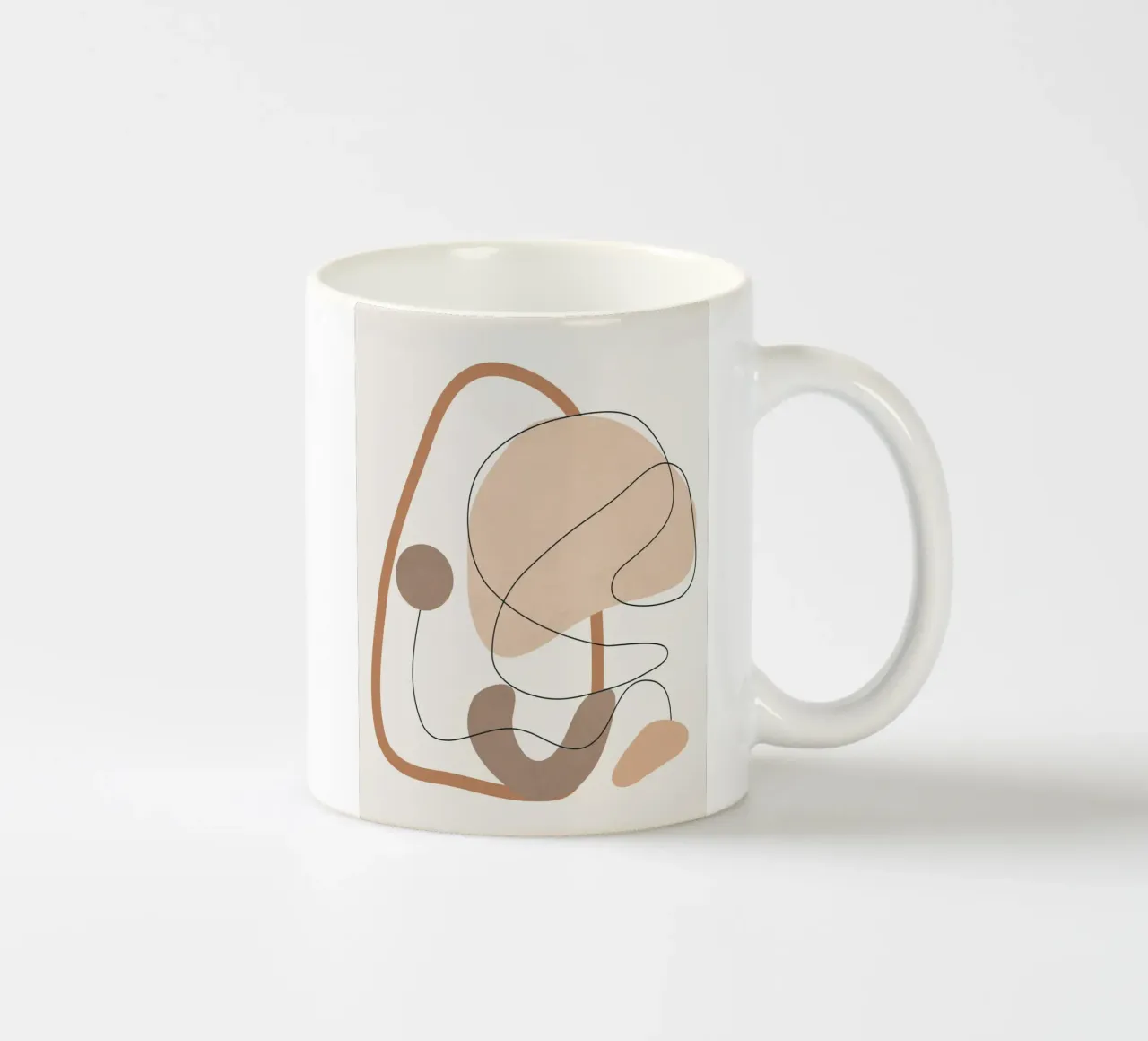 Abstract Line Movement II taza de cerámica de cityart