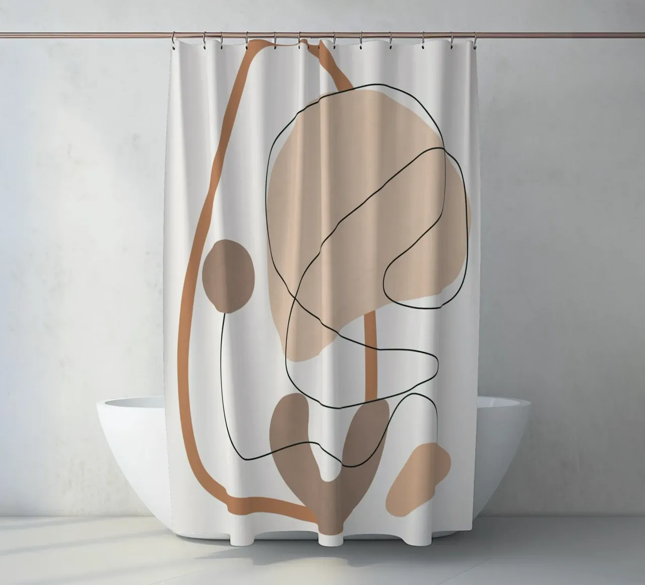 Abstract Line Movement II tenda da doccia da cityart