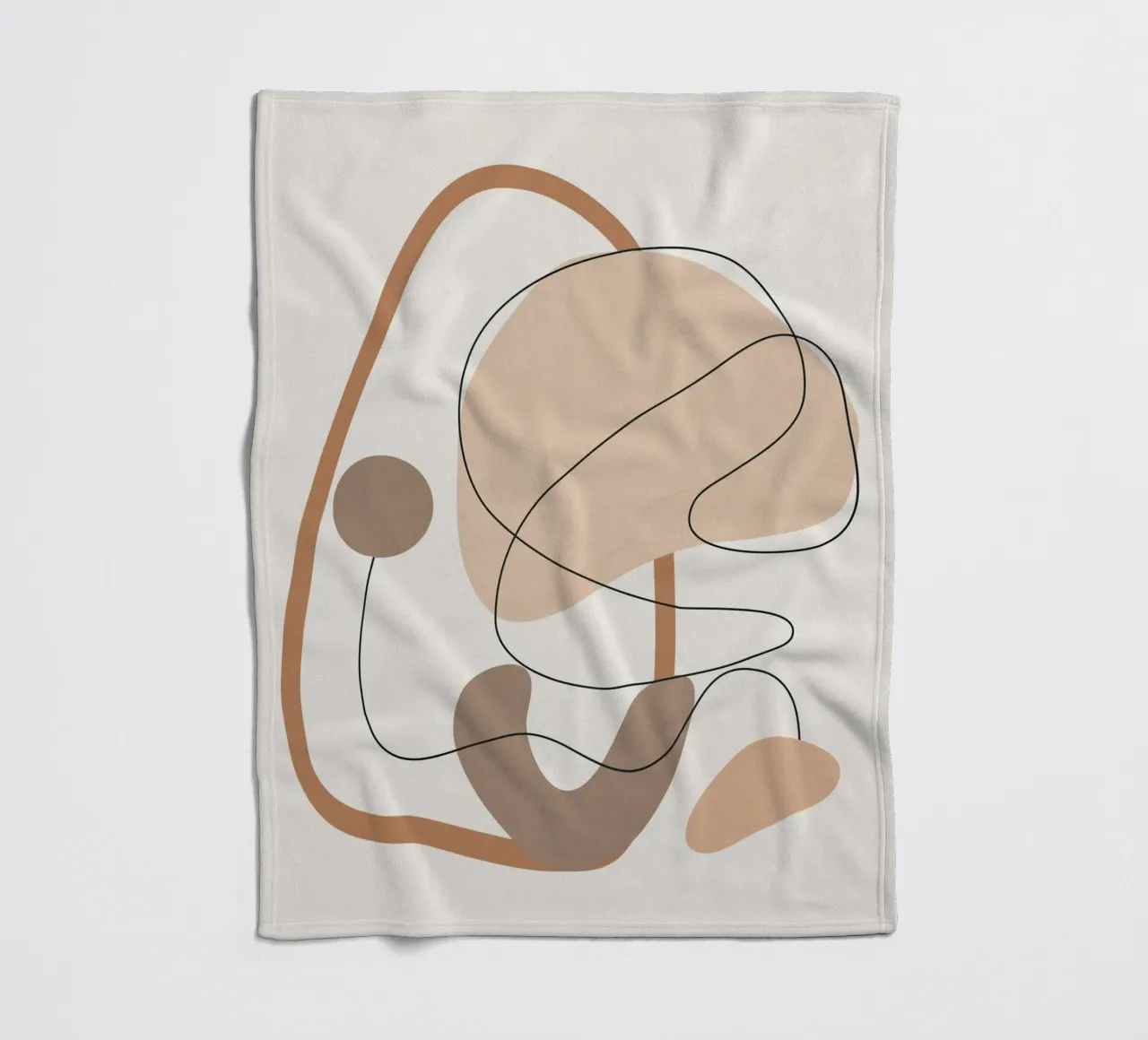 Abstract Line Movement II fleece blanket by cityart