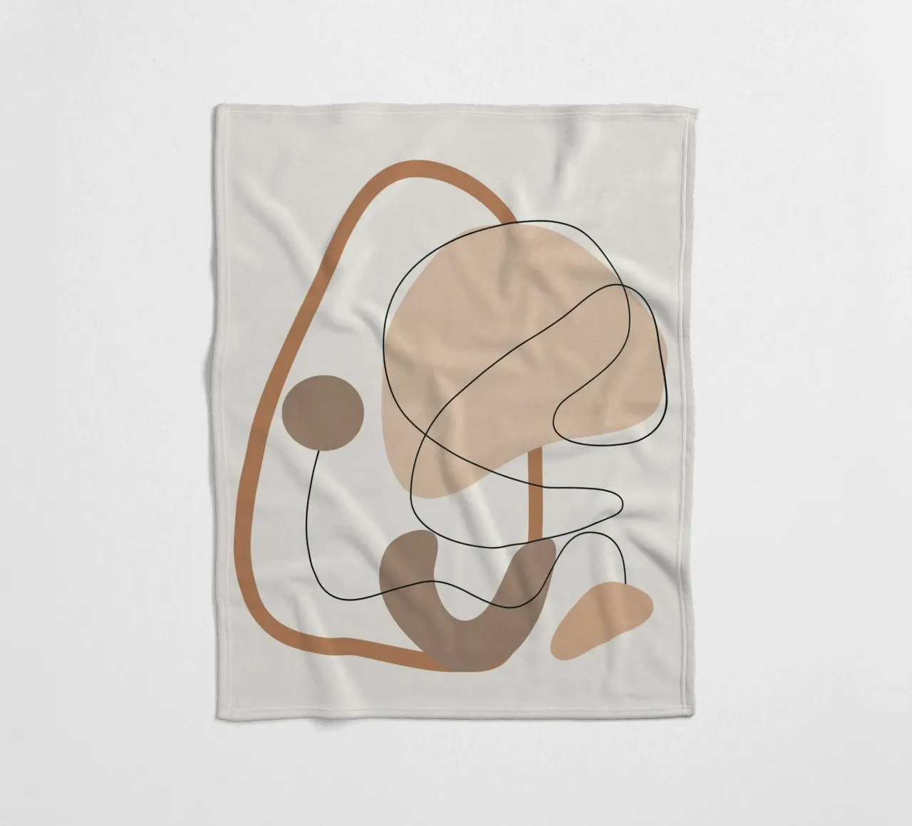 Abstract Line Movement II fleece blanket by cityart