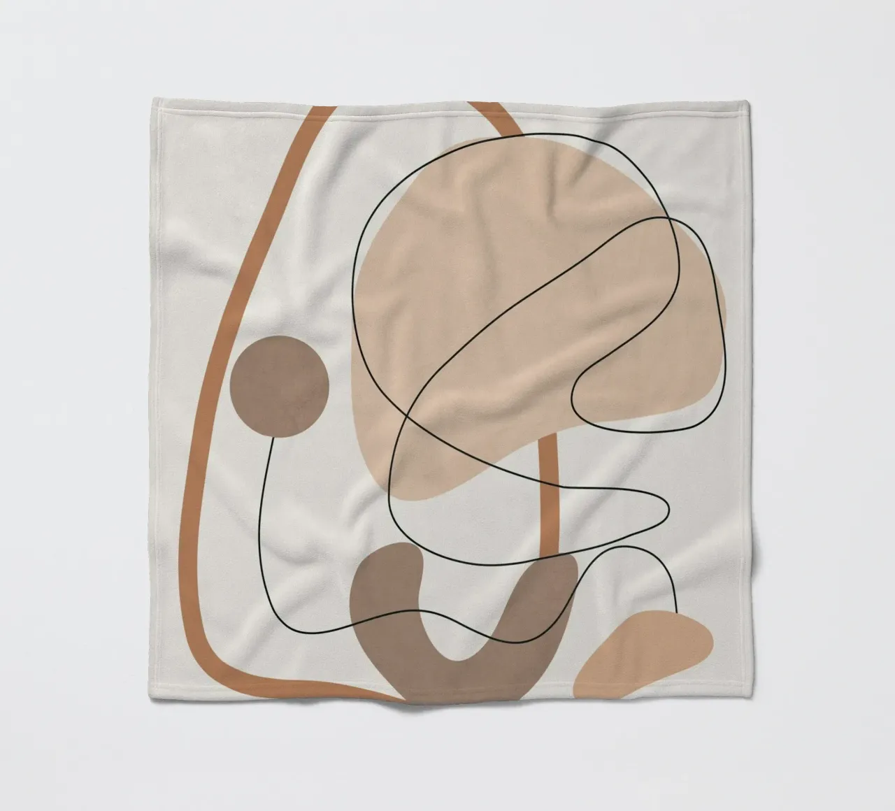 Abstract Line Movement II fleece blanket by cityart