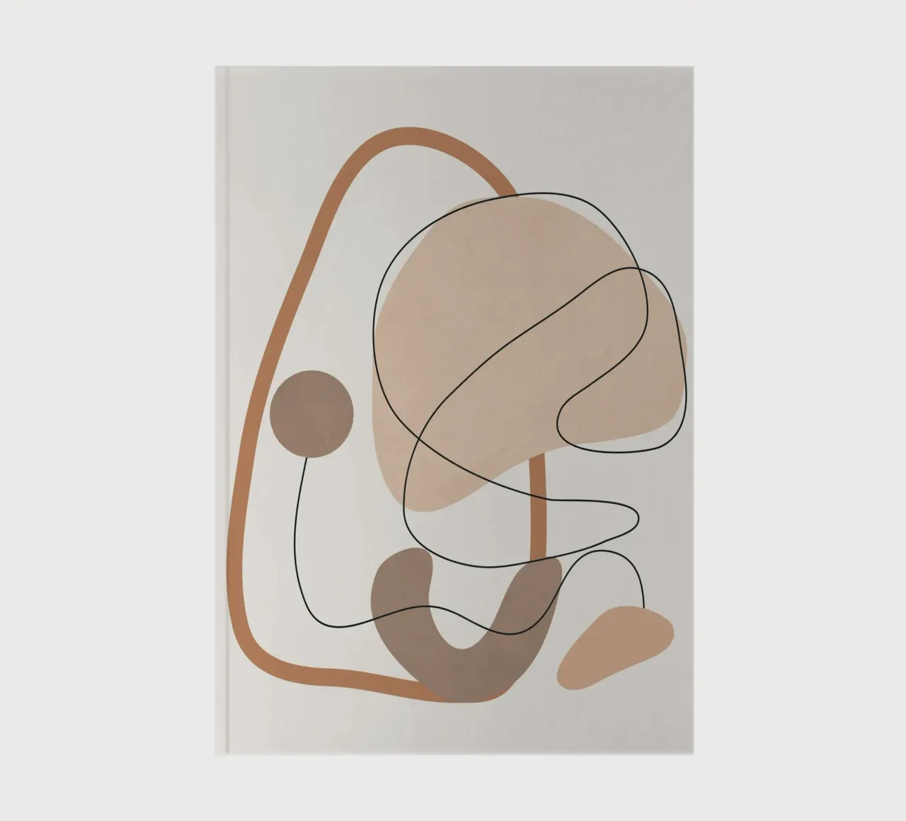 Abstract Line Movement II notebook by cityart