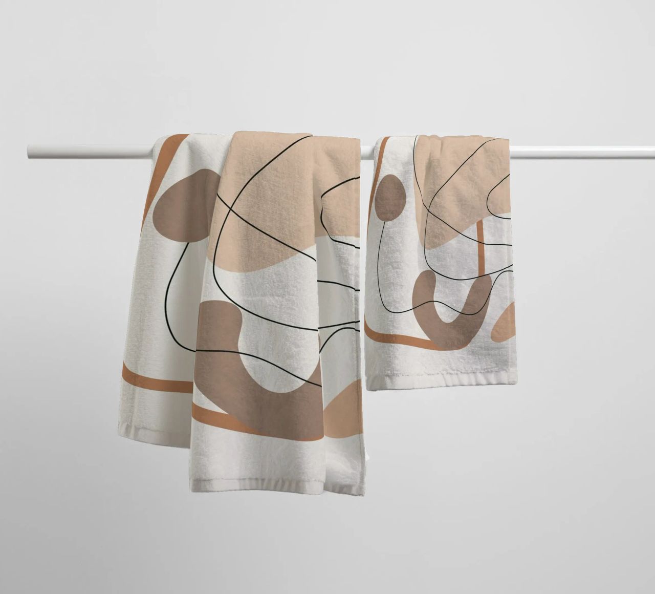 Abstract Line Movement II towel by cityart