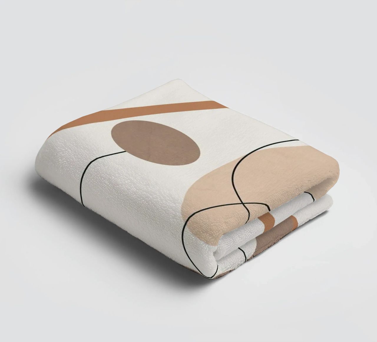 Abstract Line Movement II towel by cityart