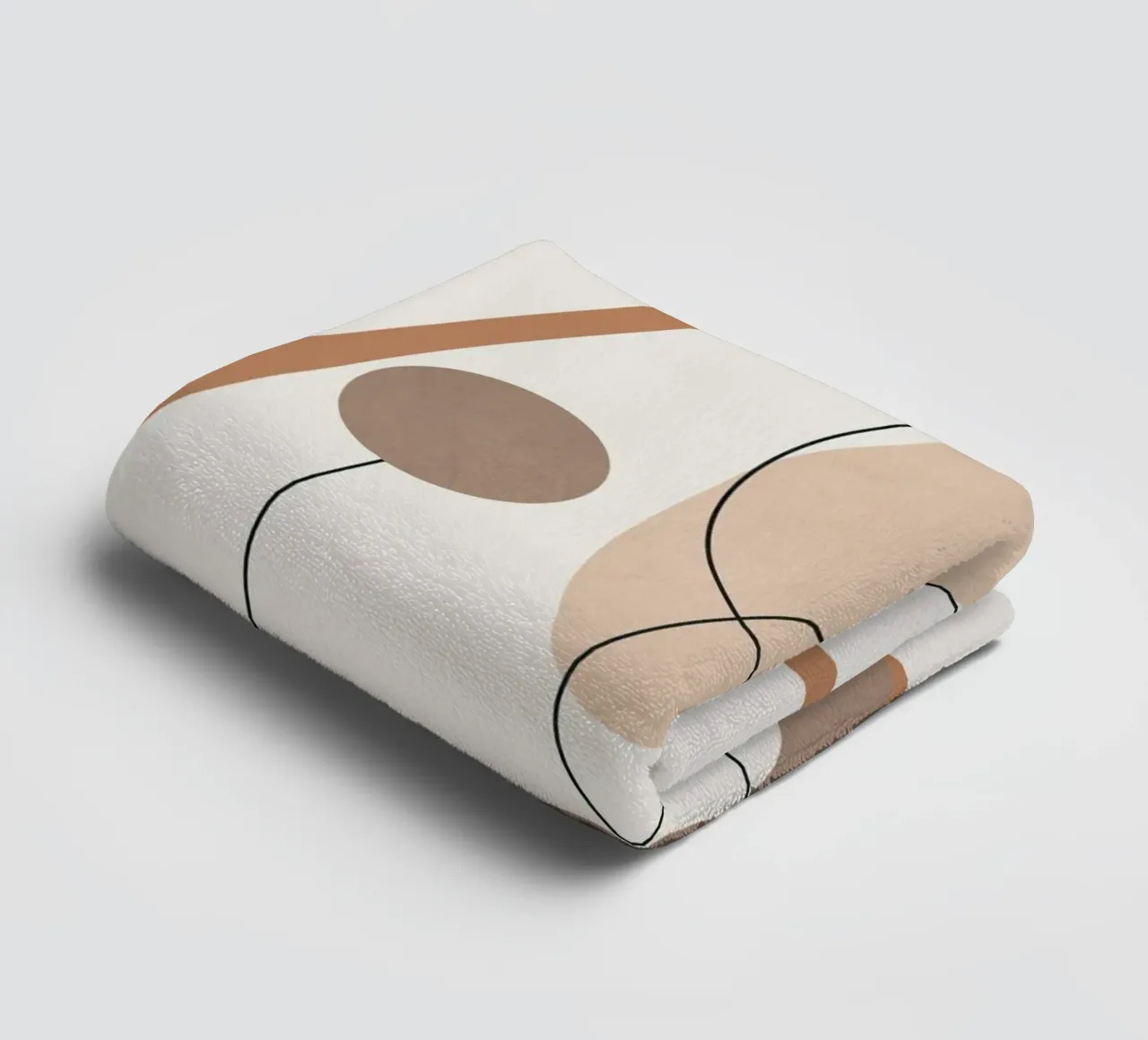 Abstract Line Movement II towel by cityart