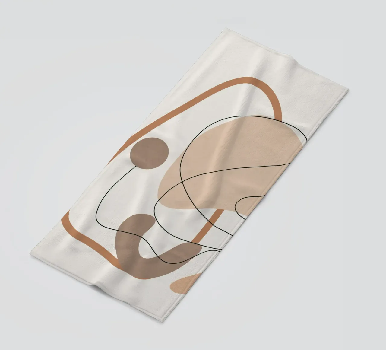 Abstract Line Movement II Strandtuch von cityart