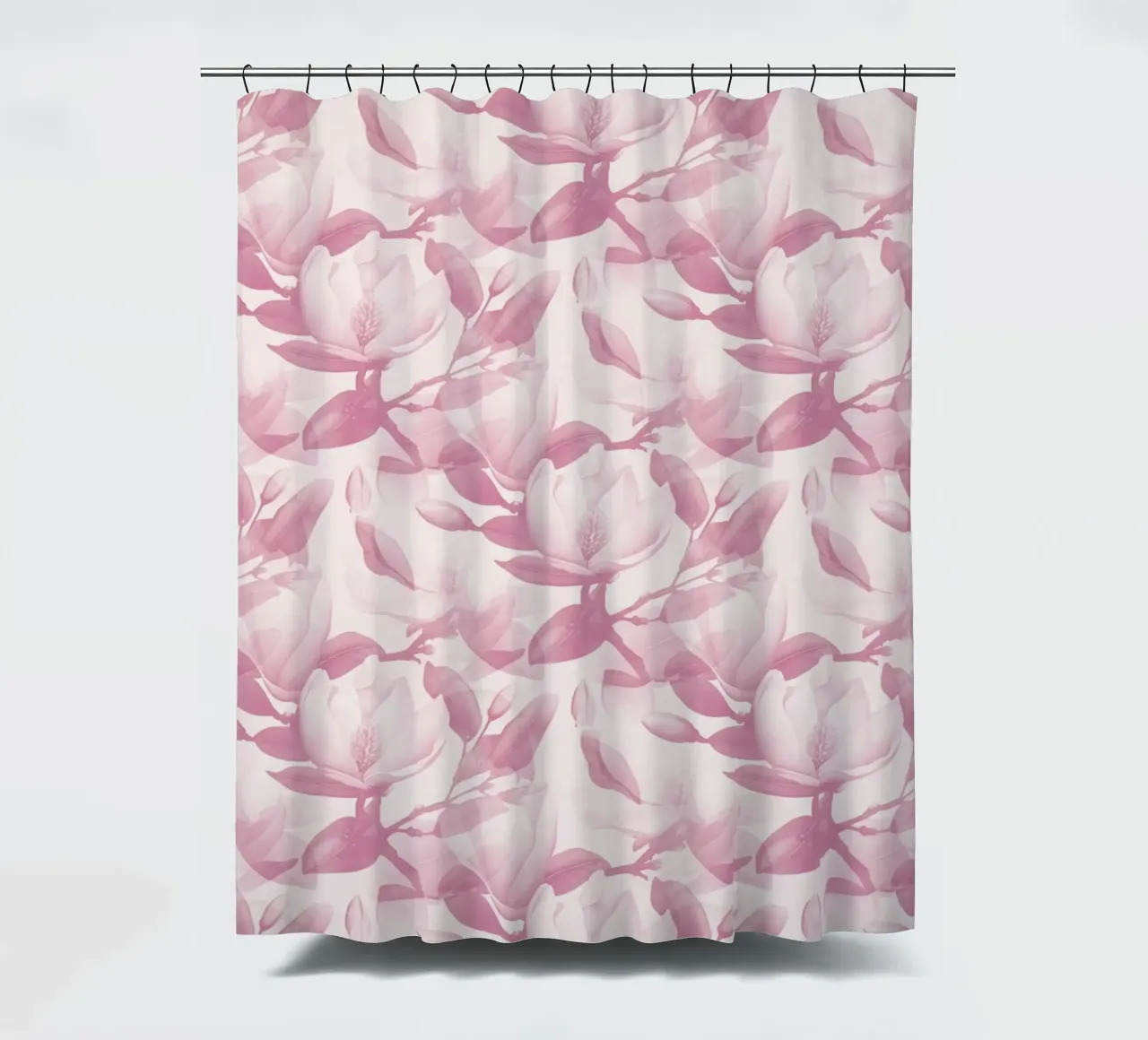 Magnolia Muted Pink shower curtain by SilverPegasus
