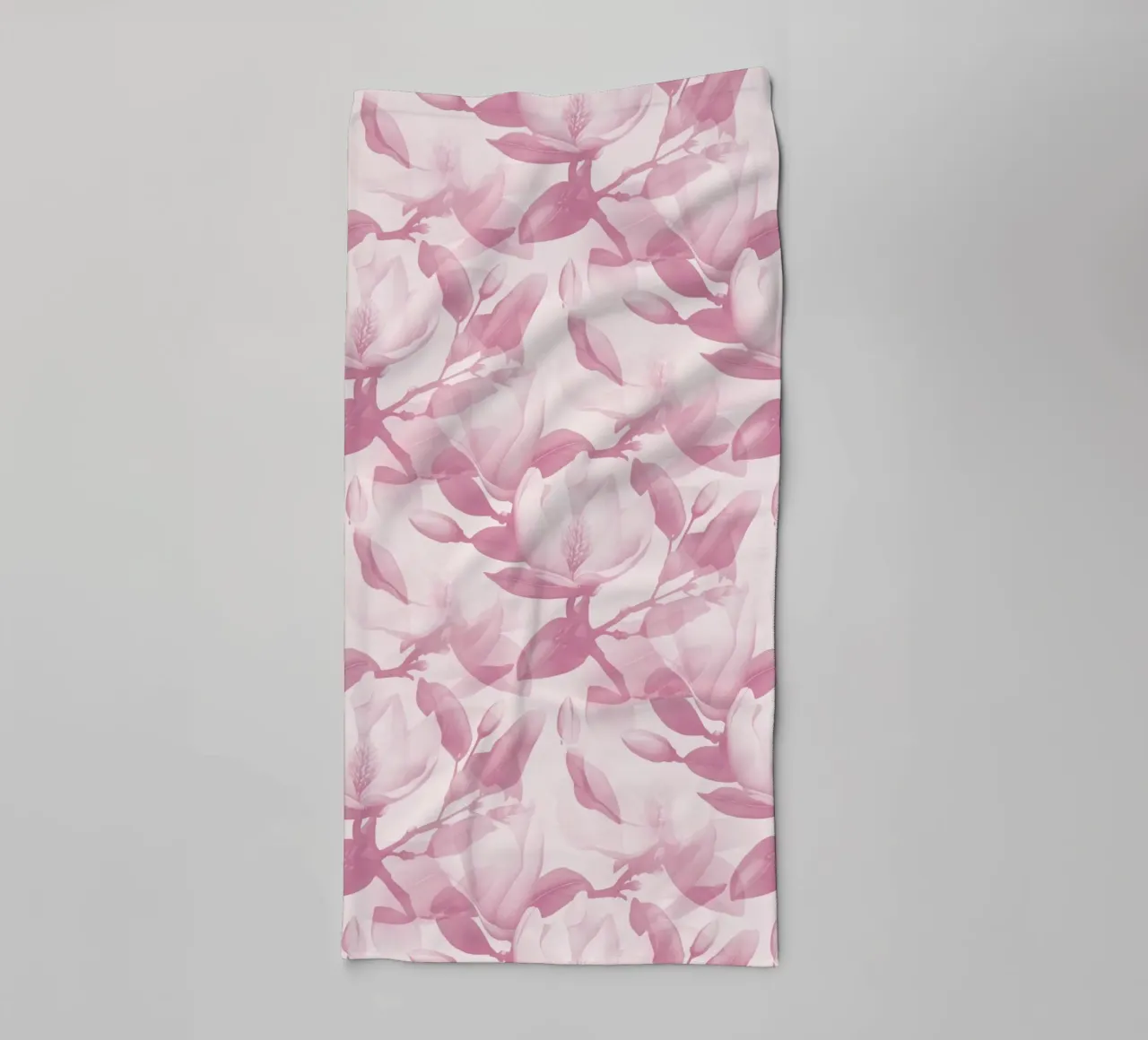 Magnolie Gedecktes Rosa Handtuch von SilverPegasus