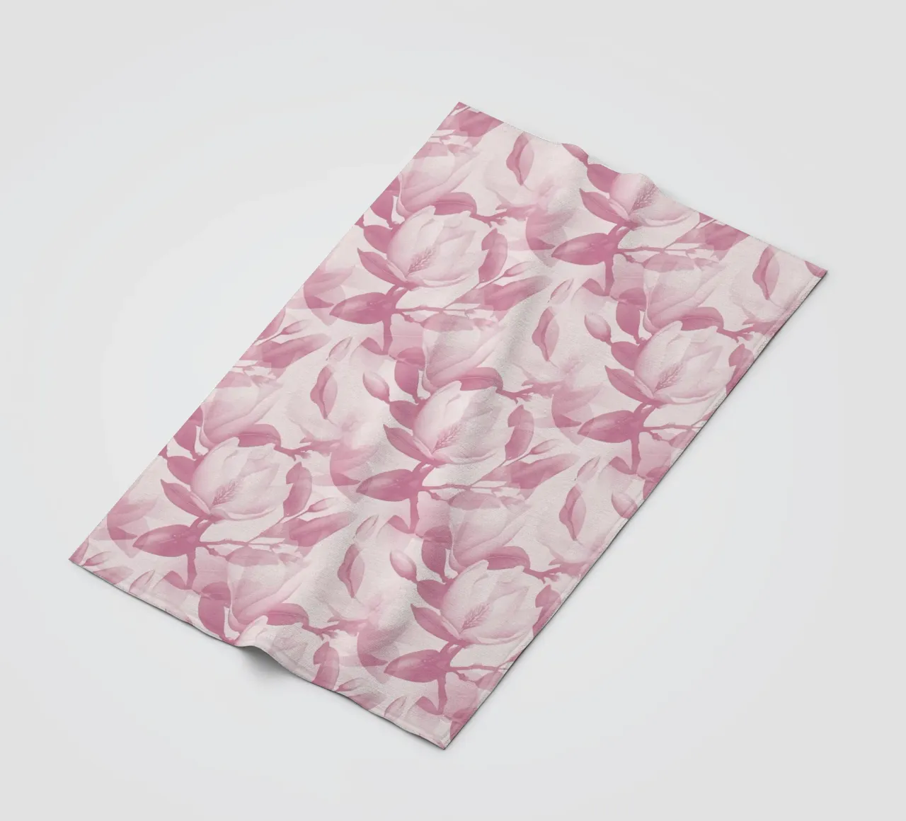 Magnolia Muted Pink fleece blanket by SilverPegasus