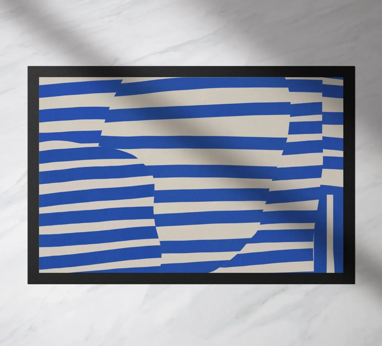 Linea e striscia blu zerbino da Little Dean