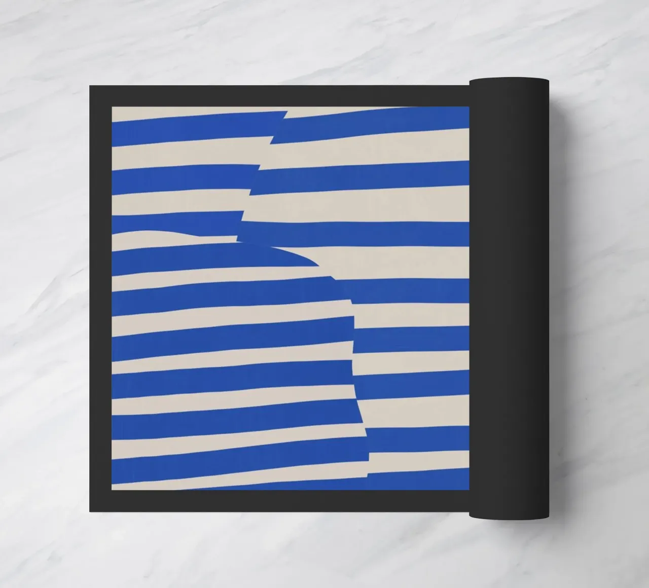 Linea e striscia blu zerbino da Little Dean