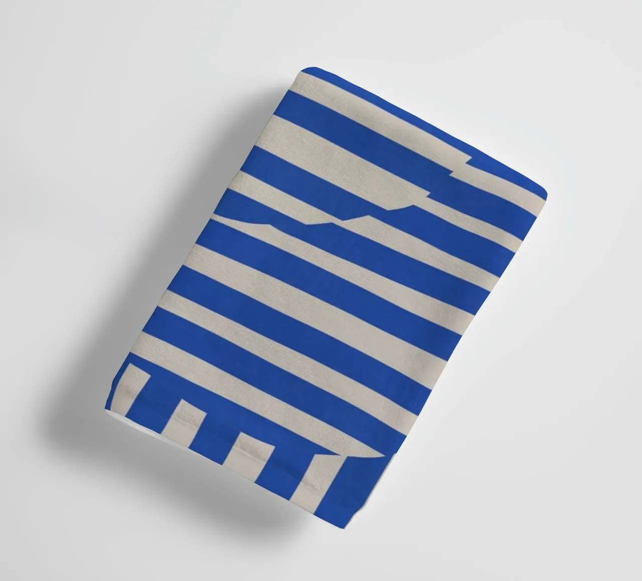 Linea e striscia blu asciugamano da bagno da Little Dean