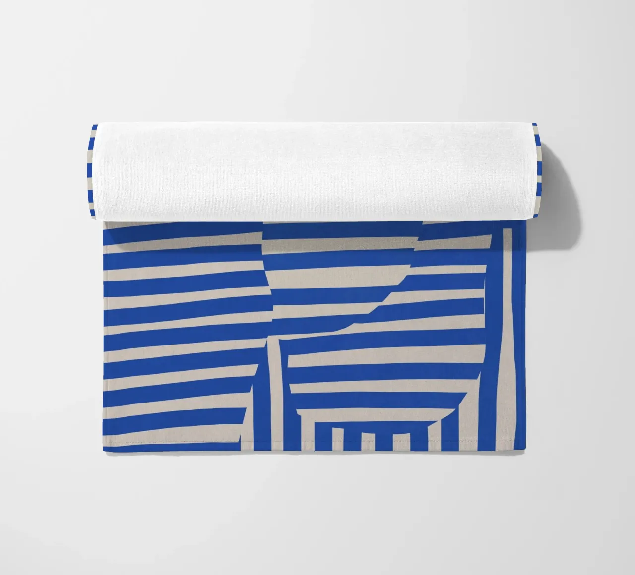 Linea e striscia blu telo mare da Little Dean