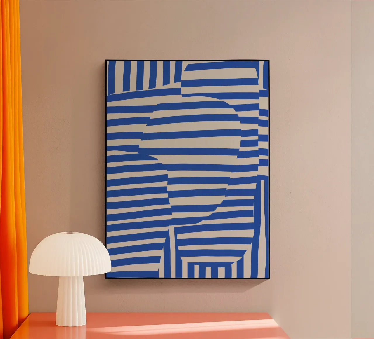 Linea e striscia blu plexiglass da Little Dean
